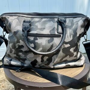 S.L. Fashions Gray and Black Belt Bag with Tactical Design